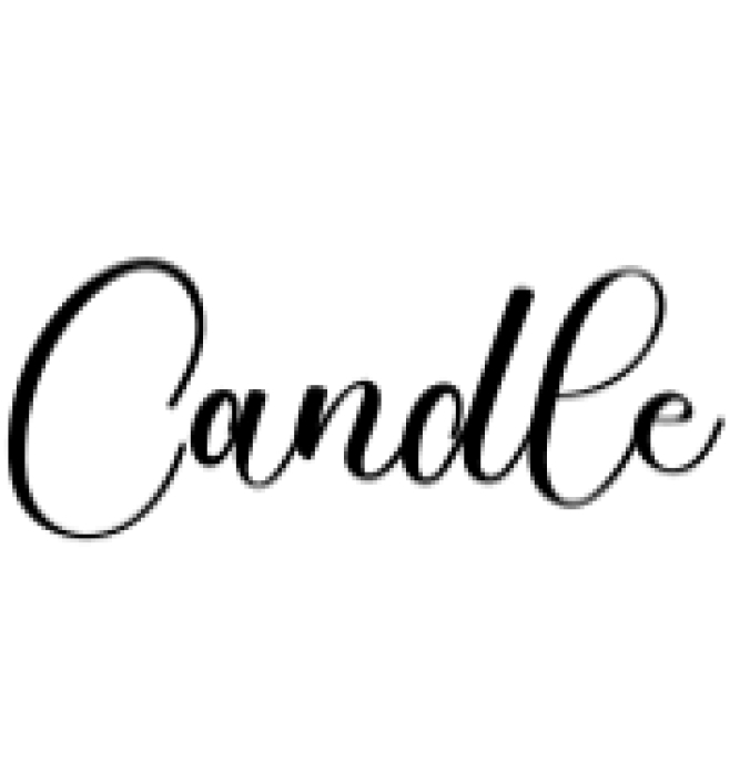 Candle Font Preview