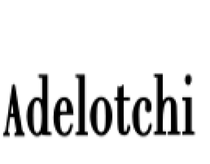 Adelotchi Font Preview