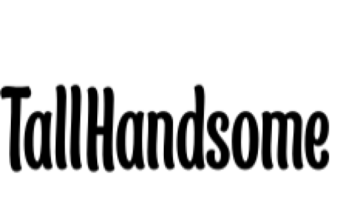 Tall  Handsome Font Preview