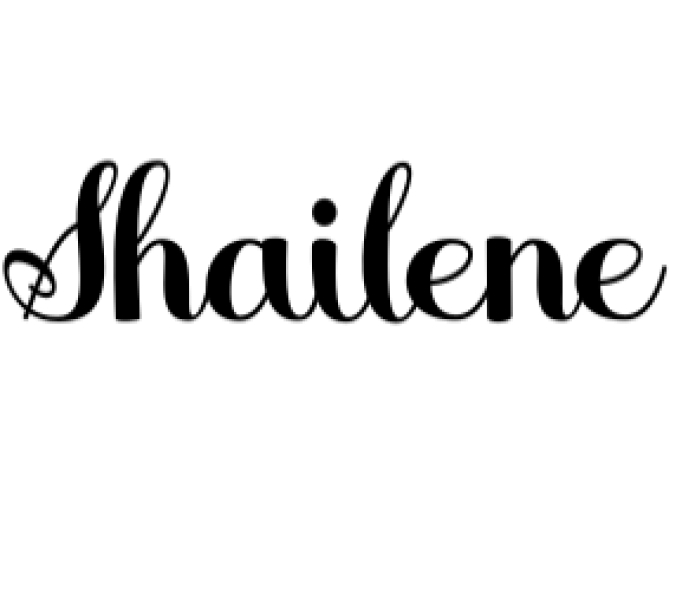 Shailene Font Preview