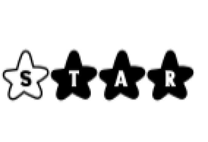 Star Font Preview