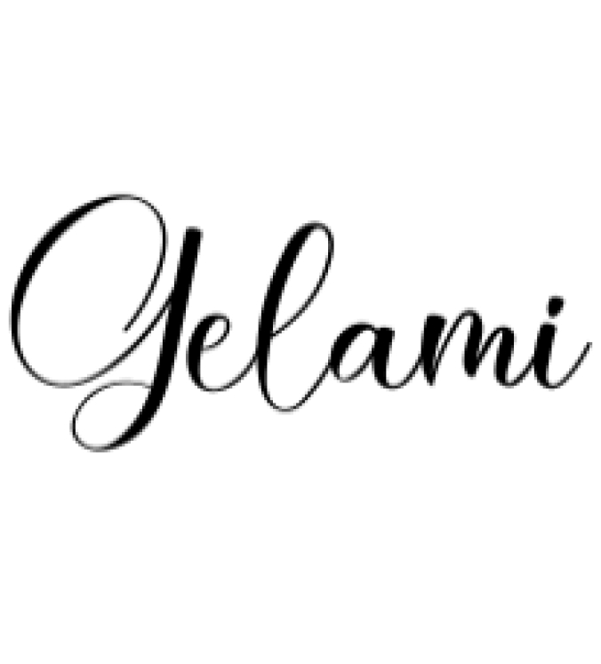 Gelami Font Preview