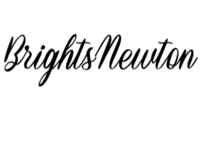 Brights Newton Font Preview