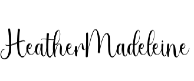 Heather Madeleine Font Preview