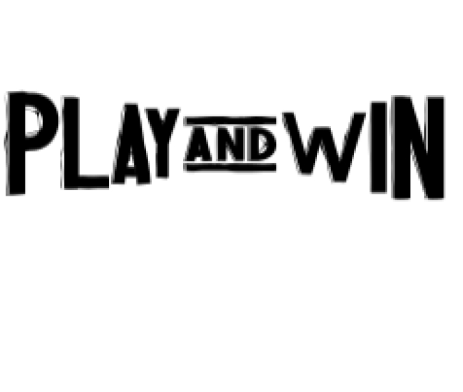 Play and Win Font Preview