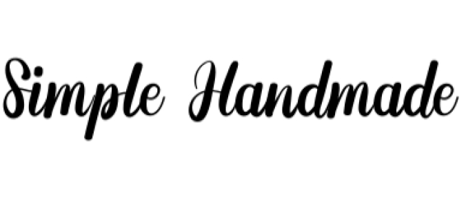 Simple Handmade Font Preview