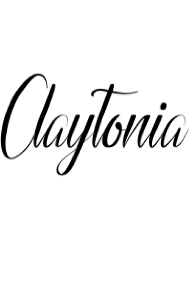 Claytonia Font Preview