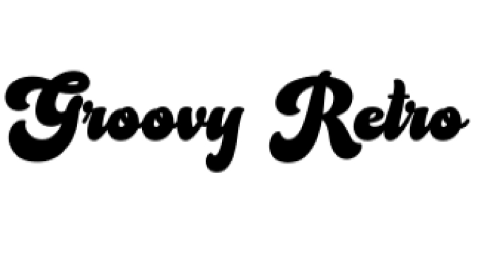 Groovy Retro Font Preview