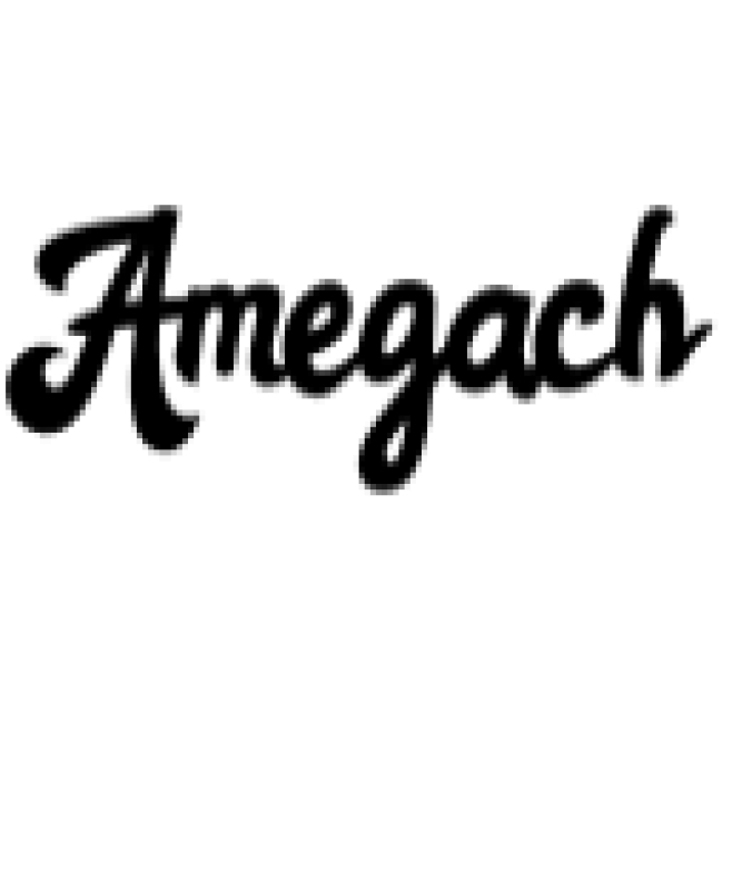 Amegach Font Preview