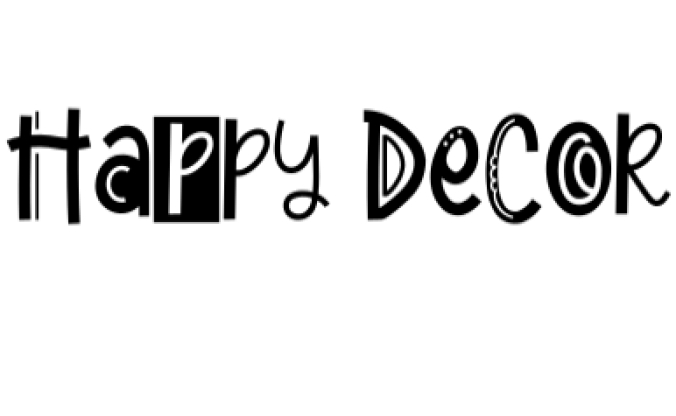 Happy Decor Font Preview