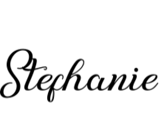 Stefhanie Font Preview