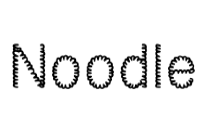 Noodle Font Preview