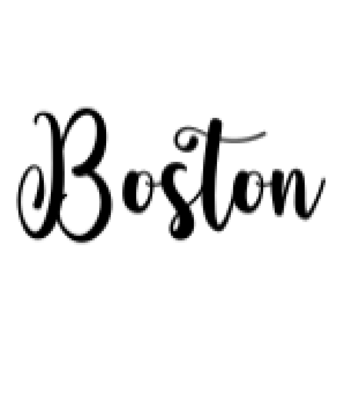 Boston Font Preview