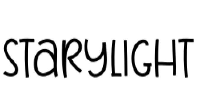 Starylight Font Preview