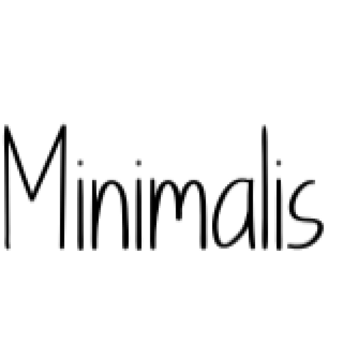 Minimalis Font Preview
