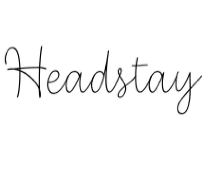 Headstay Font Preview
