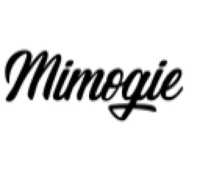 Mimogie Font Preview