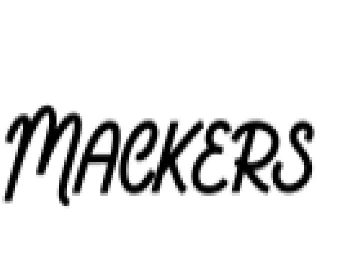 Mackers Font Preview