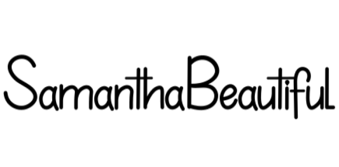 Samantha Beautiful Font Preview