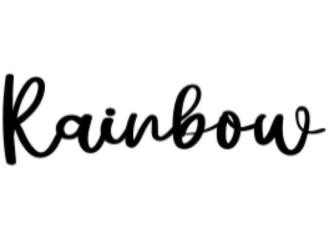 Rainbow Font Preview