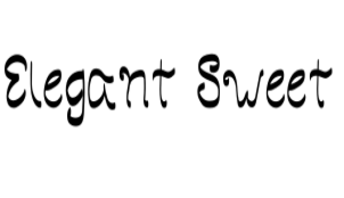 Elegant Sweet Font Preview