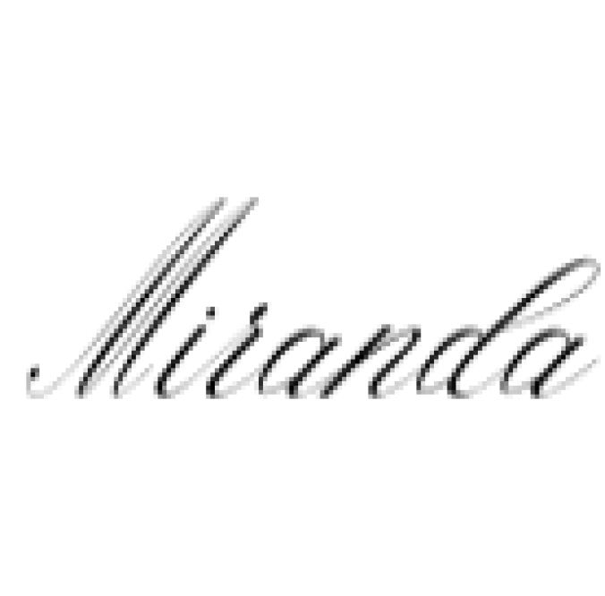Miranda Font Preview