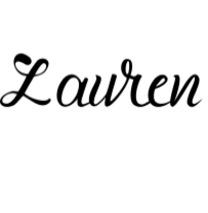 Lauren Font Preview