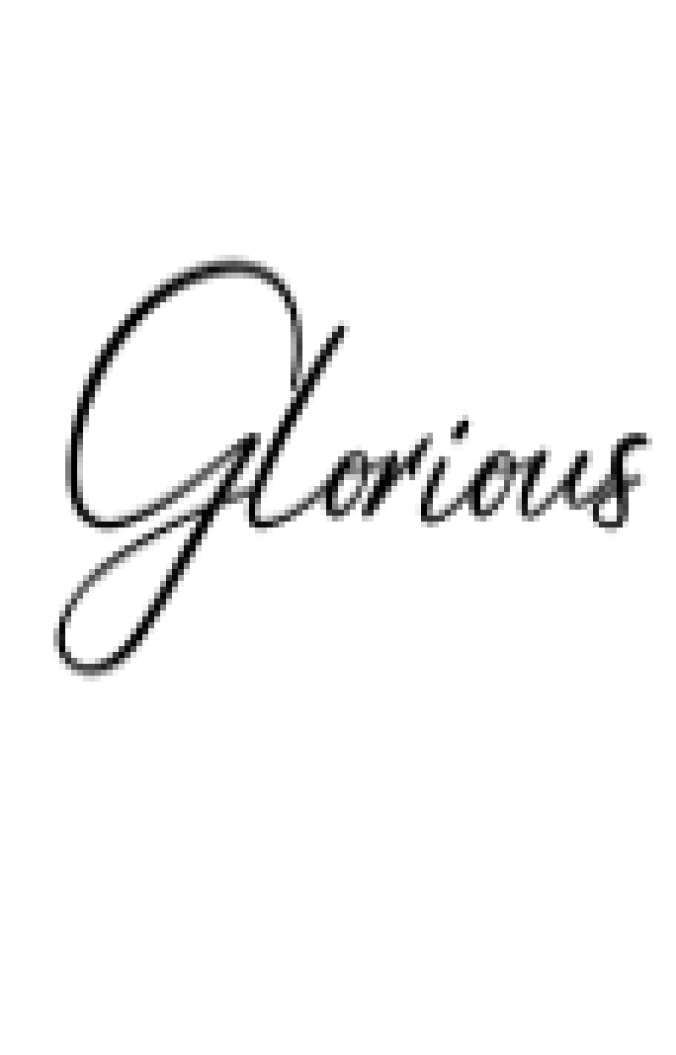 Glorious Font Preview