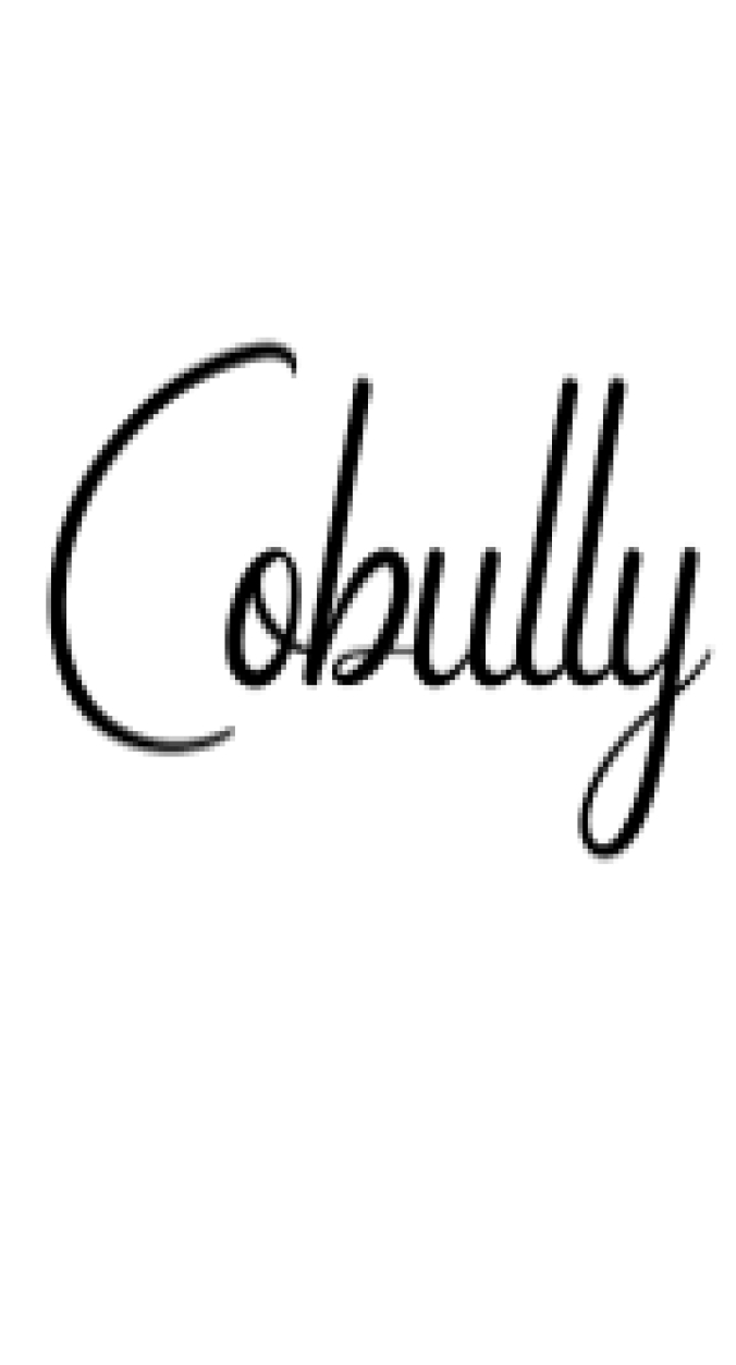 Cobully Font Preview