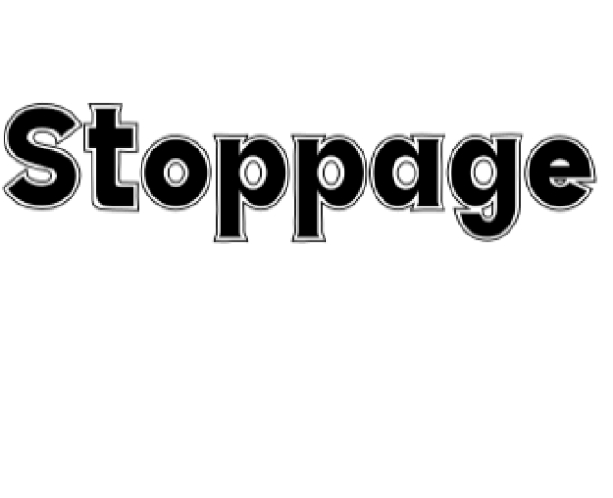 Stoppage Font Preview