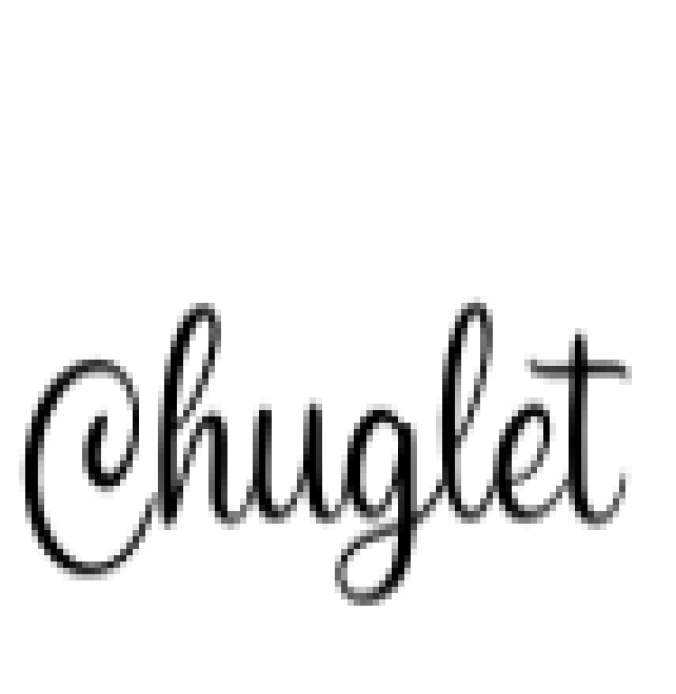 Chuglet Font Preview