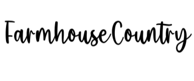 Farmhouse Country Font Preview