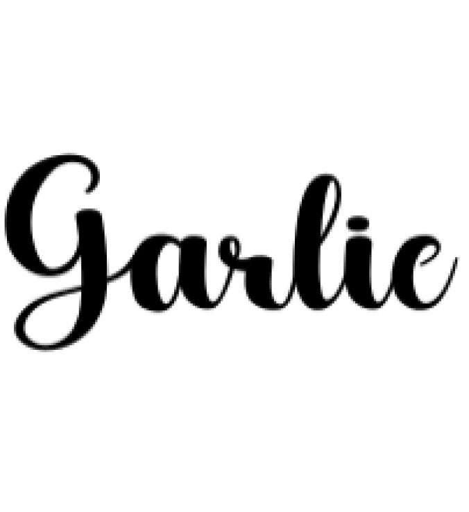Garlic Font Preview