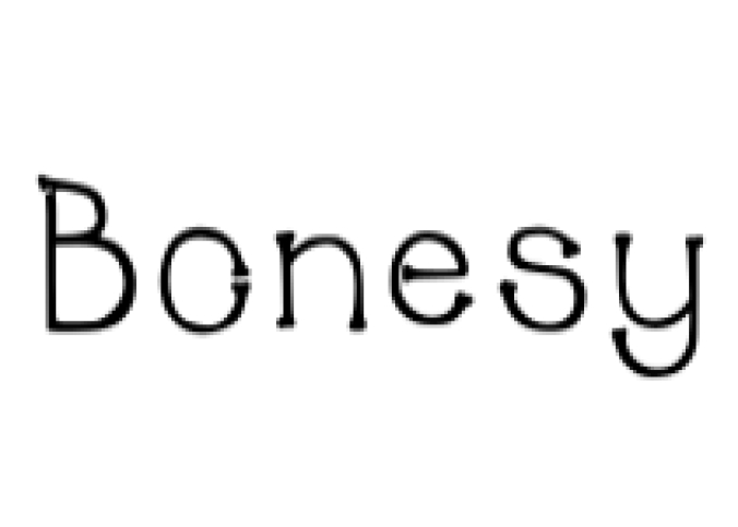 Bonesy Font Preview
