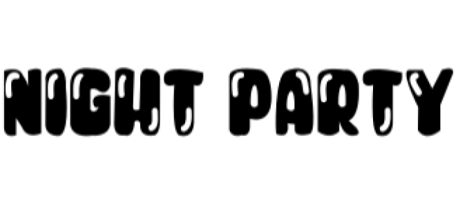 Night Party Font Preview