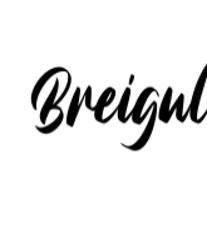 Breigul Font Preview