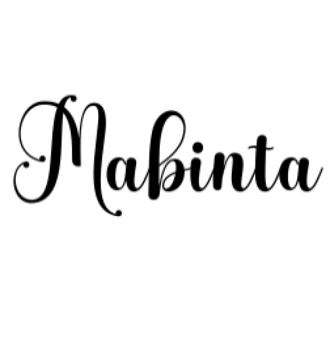 Mabinta Font Preview