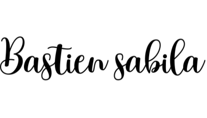 Bastien Sabila Font Preview