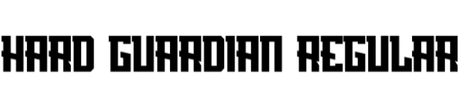 Hard Guardian Font Preview