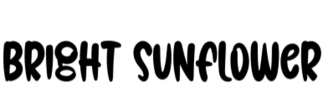 Bright Sunflower Font Preview