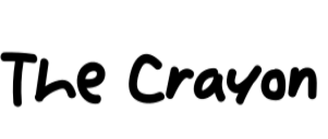 The Crayon Font Preview