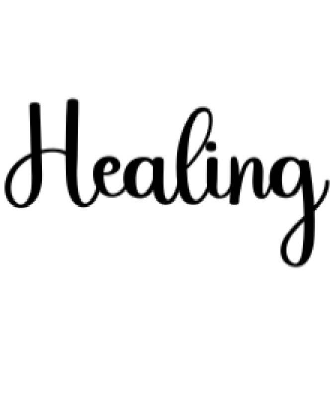 Healing Font Preview