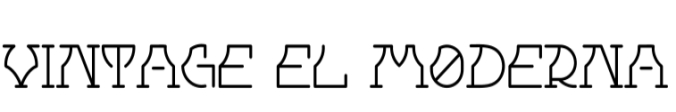 El Moderna Font Preview