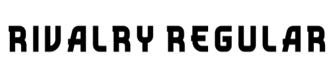 Rivalry Font Preview