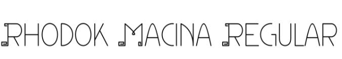 Rhodok Macina Font Preview