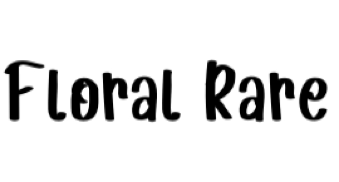 Floral Rare Font Preview