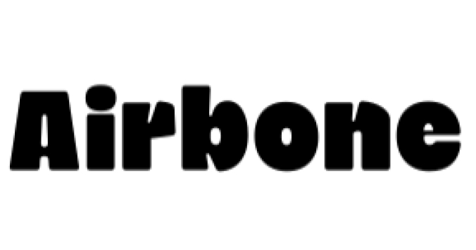 Airbone Font Preview