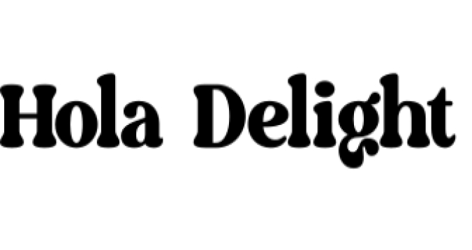 Hola Delight Font Preview