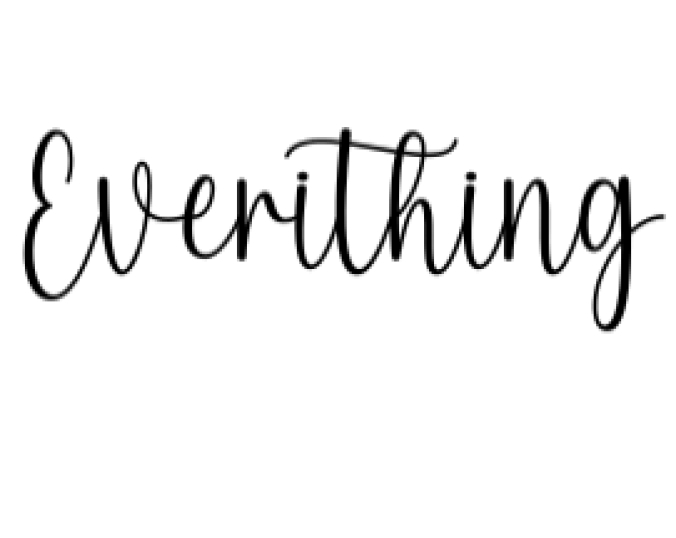 You Are My Everything Font Preview