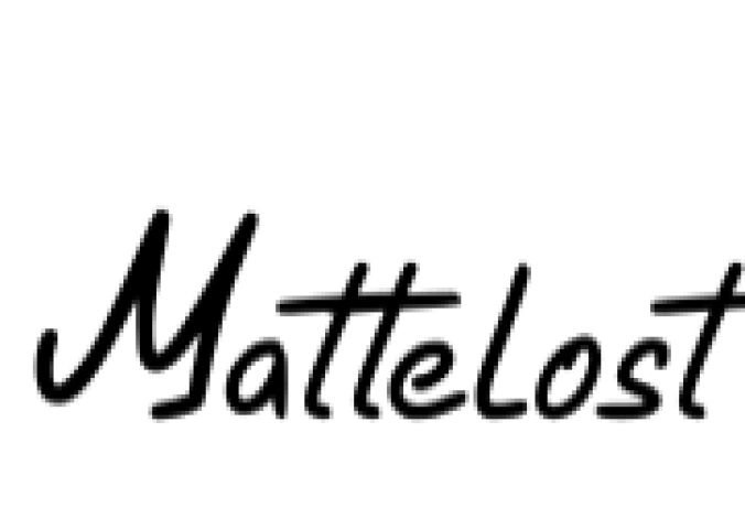 Mattelost Font Preview